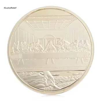 11UA Колекция възпоменателни монети на Исус Религиозен спомен Challenge Монети Религиозен икона за великденски украси дома