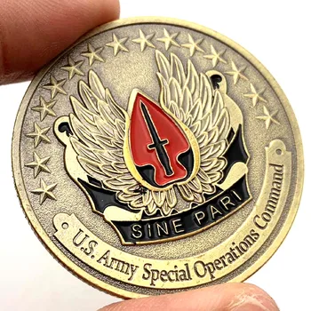 Въздушно-амфибийни войски на САЩ Sine Pari Специални операции Cpmmand Challenge Колекция от монети Паметни сувенири колекционерска Монета за подарък