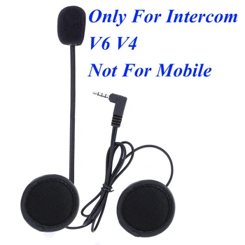 Аксесоари за система домофонна V6 и V4 3,5 мм Жак за слушалки, Стерео Костюм за V6 V4 Bluetooth Домофонна система Мотоциклет moto v6
