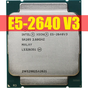 Xeon E5 2640 V3 Процесор SR205 2,6 Ghz LGA 2011-3 CPU X99 DDR4 D4 дънна Платка Платформа За комплект Intel xeon
