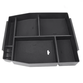 За Ford F150 калъф органайзер подлакътник кутия за съхранение F-150 2015 2016 2017 2018 Аксесоари за автомобилни части, черен ABS пластмаса