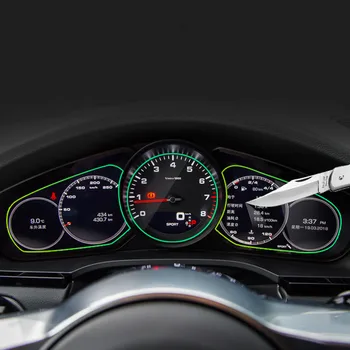 3 бр. аксесоари за интериора на колата, на Капака на таблото, Защитно фолио за екрана на уреда, Porsche New Cayenne 2018