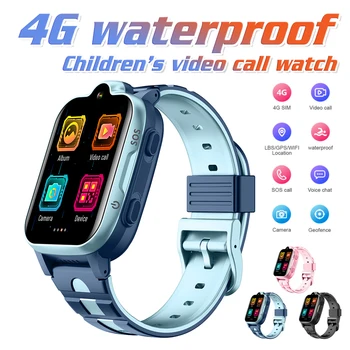 Детски смарт часовници 4G за мъже Камера на SOS GPS WIFI HD видео разговори Водоустойчив IP67 монитор за Проследяване на местоположението LBS Детски умен часовник