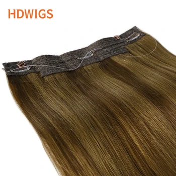 Директен шнола за коса разширения, коси, 4 бр., цели удължаване на косата с въдица, естествено натрупване на човешки косъм