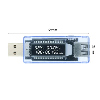 Измерители на напрежение, Тестер за Текущата Капацитет на Батерията USB Volt Current Voltage Doctor Charger Тестер Капацитет зададено измерване Power Bank