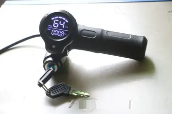 Аксесоари за електрически превозни средства, завъртане дроссельная клапата със заключване и дисплей мощност/ скорост / пробег + ключ за регулиране на напрежението, част за скутер 
