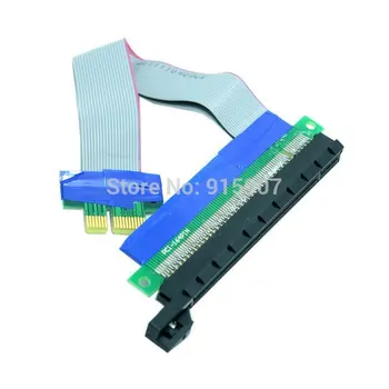 CY Chenyang PCI-E Express от 1x до 16x удължителен кабел Гъвкав Кабел удължителен кабел Конвертор Странично Card Адаптер 20 см