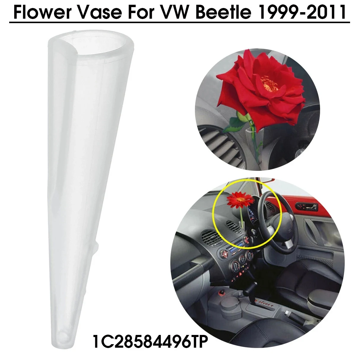 1C28584496TP, кола за вази с цветя, декорация, интериор на таблото за-Beetle 1999-2011 1C28584496TP2