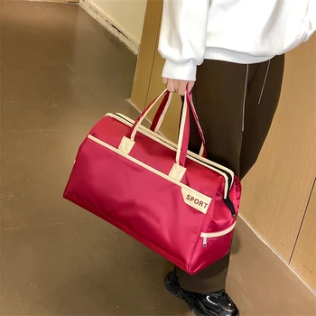 Модерна спортна чанта за фитнес, бизнес багаж, голям голям чанта за пътуване на къси разстояния, чанта на едно рамо