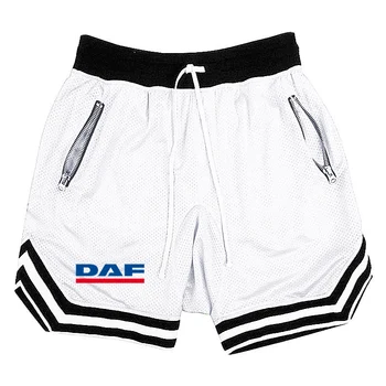 Логото на камион ДАФ, нови пролетно-летни ежедневни панталони за мъже 2023, обикновена модни маркови обикновена шорти за почивка