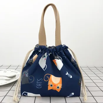 Водоустойчива чанта-обяд-бокс на съвсем малък, японски скъпа мультяшная чанта за обяд с ориз, преносим чанта