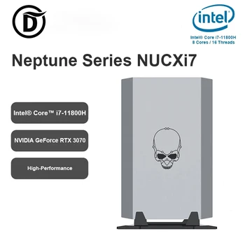 Мини PC Oushedi NUCXi7 Intel Core I7-11800H NVIDIA GeForce RTX 3070 DDR4 32 GB, 512 GB SSD Настолен компютър Windows 11 PC Игри