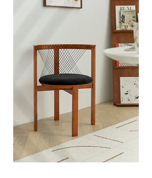 Столове за всекидневна, стол с арфой, датски дизайн на средновековен стол за Хранене, Мебели от масивно дърво, Мека Облегалка, Облегалка Стол, Лея