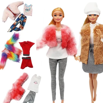Панталони за кукли 1/6, шапки, празнична рокля, аксесоари за кукли, модерен всекидневни костюми, облекло за кукли Барби 30 см, детска играчка 