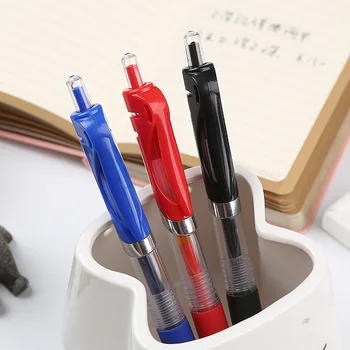 20 бр/компл. Прибиращ гел химикалка, черно/червено/синьо мастило, химикалка химикалка за писане, 0,5 mm, зареждане с гориво, офис ученически пособия, Канцеларски материали