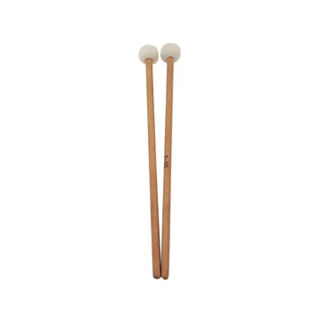 2 чифта войлочных чукове, барабанни пръчки, барабанни пръчки с дървена дръжка за аксесоари за ударни инструменти