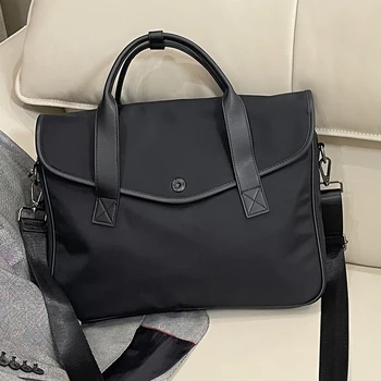 OL Бизнес жена портфейл от найлон дамска чанта, водоустойчива чанта за лаптоп, офис чанти за рамо за женските портфейли