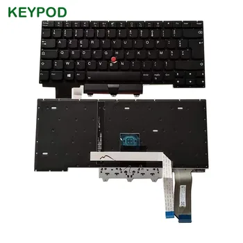 Нов Френски калъф за IBM Thinkpad E14 Gen1 Gen2 с подсветка черен цвят и клавиатура за лаптоп Point Stick