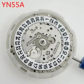 Японски оригинален механичен механизъм YN55A с 22 скъпоценни камъни Оригинален механизъм за заем Автоматично, той е един и същ механизъм YN55 Дата 3:00