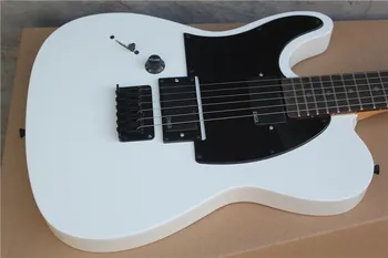 Китайската гитарная фабрика за поръчка на нова лява ръка TL бяла електрическа китара черен панел Черна профили безплатна доставка 01