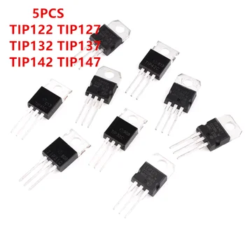 5ШТ Триодный транзистор Транзистор NPN/PNP, TO-220 TIP122 TIP127 TIP132 TIP137 TIP142 TIP147