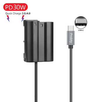 Адаптер на променлив ток dc USB-C-EN-EL15 Dummy Батерия за фотоапарат Nikon D7000 D7100 D7200 D750 D800E D810A Z5 Z6 Z7 II