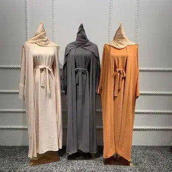 При Продажба на мюсюлмански комплекти, ислямски рокли от ацетат с лека ивица, Традиционен фестивал Regulai, подходящ за възрастни, Абая, Турция