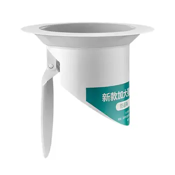 Капак за тиган със защита от миризмата Предотвратява преливане на части баня Лесна инсталация, устройство за блокиране на миризмата на тоалетната чиния за тигана със защита от коремни преси