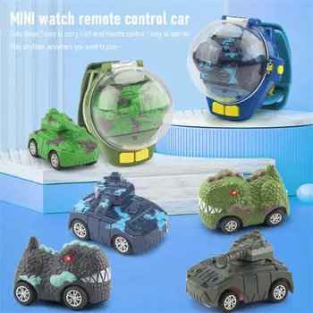 Електрически Резервоар Rc автомобили с дистанционно управление, часовници, играчки-динозаврите от сплав, устойчив на падане Интерактивни играчки за родители и деца, подарък за момчета