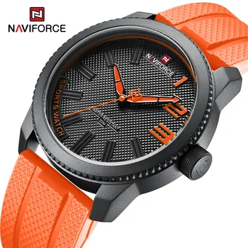NAVIFORCE Топ Луксозна марка Кварцов часовник за Мъже със силикон каишка, военни часовници 30ATM, водоустойчив ръчен часовник Relogio Masculino 2022
