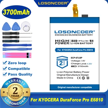 100% Оригинална батерия LOSONCOER 3700 mah за KYOCERA DuraForce Pro E6810 E6820 5AAXBT099GEA SCP-67LBP SCP-67LBPS за мобилен телефон