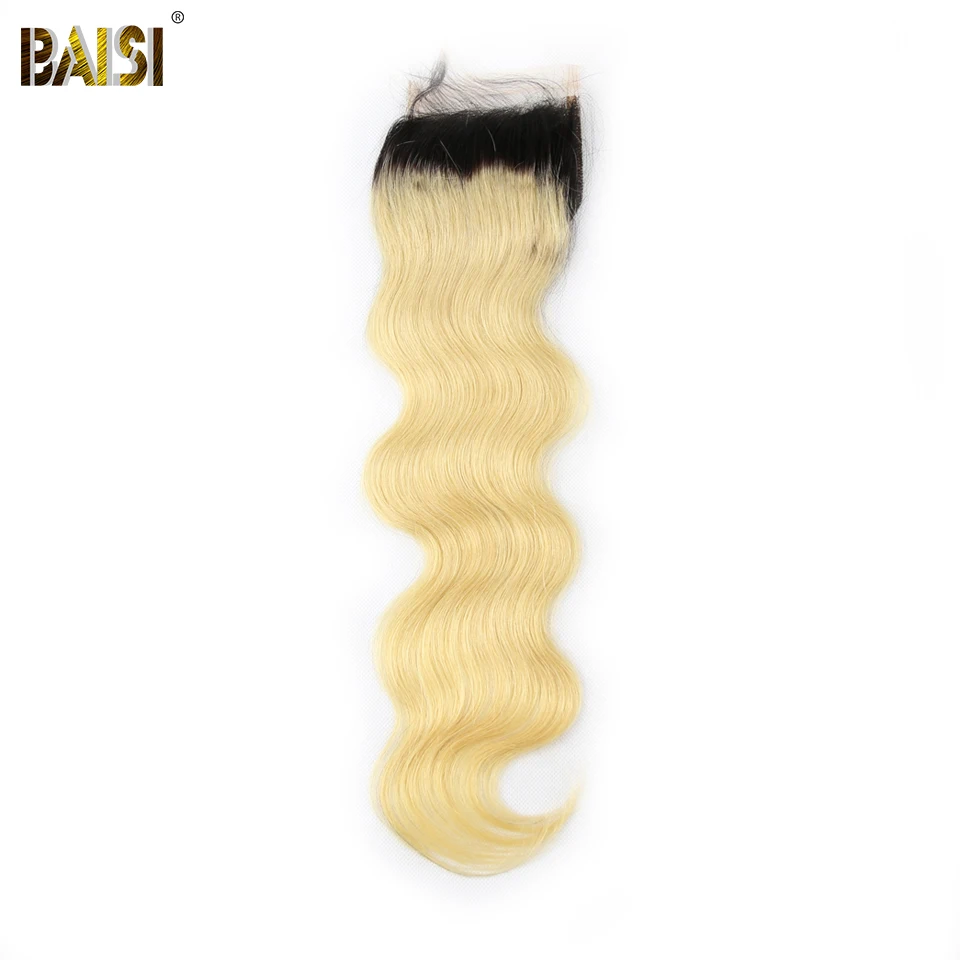 BAISI Hair Перу Девствени Косата 1B/#613 Светли Дълги Къдрави Коси Преплетени в 3 връзки със Затваряне от 100% Човешка Коса2