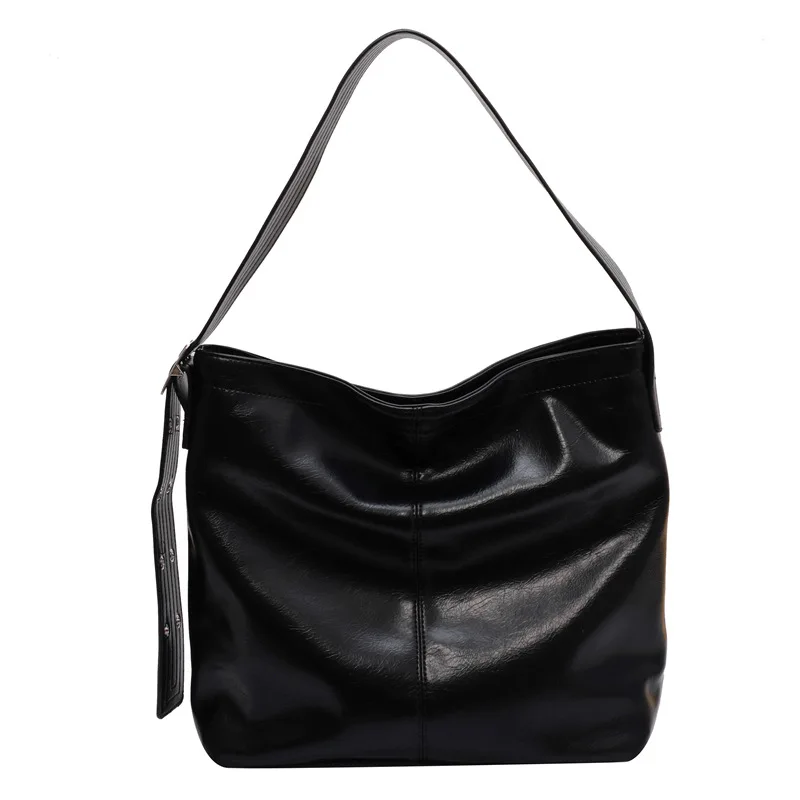 Дамска чанта от изкуствена кожа с голям капацитет, чанти през рамо, реколта дамски чанти-тоут, чанти-незабавни посланици за жени, ежедневни дамски чанти през рамо5