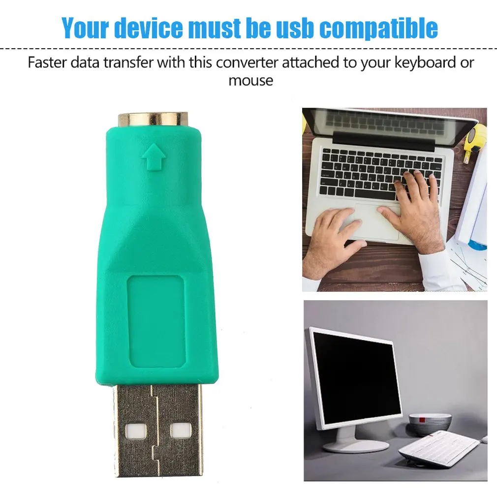 Лек, практичен USB-конектор за PS2, женски кабел, адаптер, конвертор За компютри, настолни КОМПЮТРИ, преносими компютри, клавиатури, мишки4