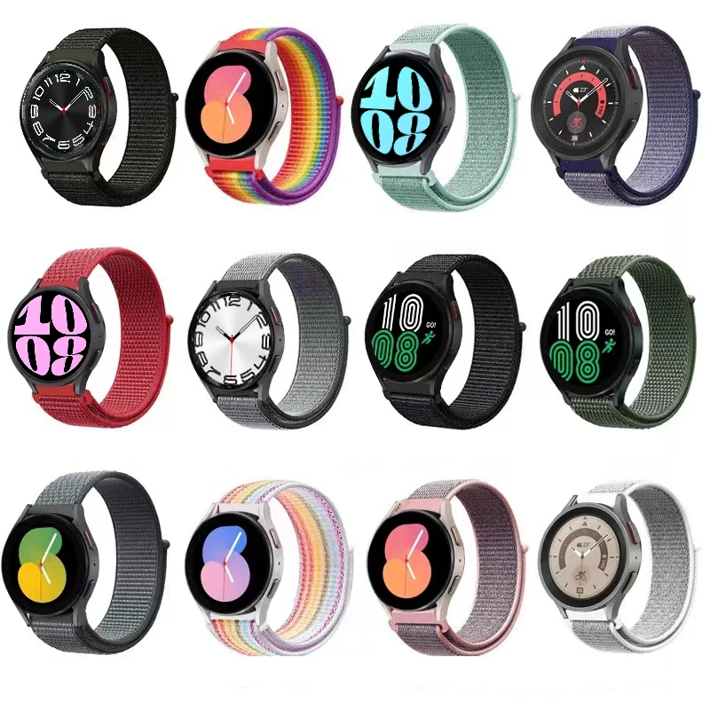 Найлонов ремък За Samsung Galaxy watch 6/4 Classic/5 Pro Gear S3 Amazfit GTR Спортни часовници-гривни за Huawei watch GT 2/3 Pro1