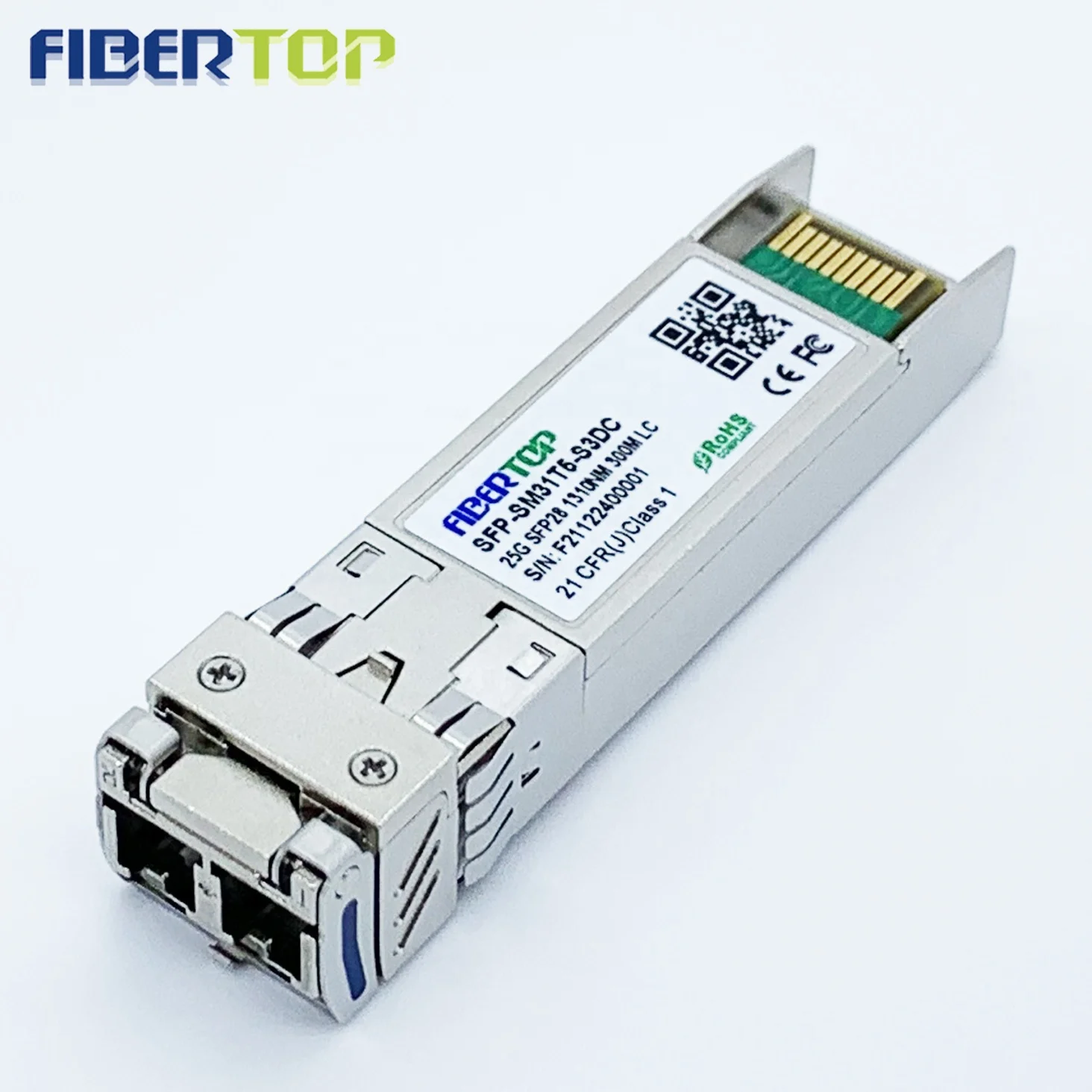 Оптичен радиостанцията Fibertop 25 ГРАМА SFP СТАНОВИЩЕ SFP28 SMF 1310nm 300M модул за 25-гигабитова Ethernet мрежа1