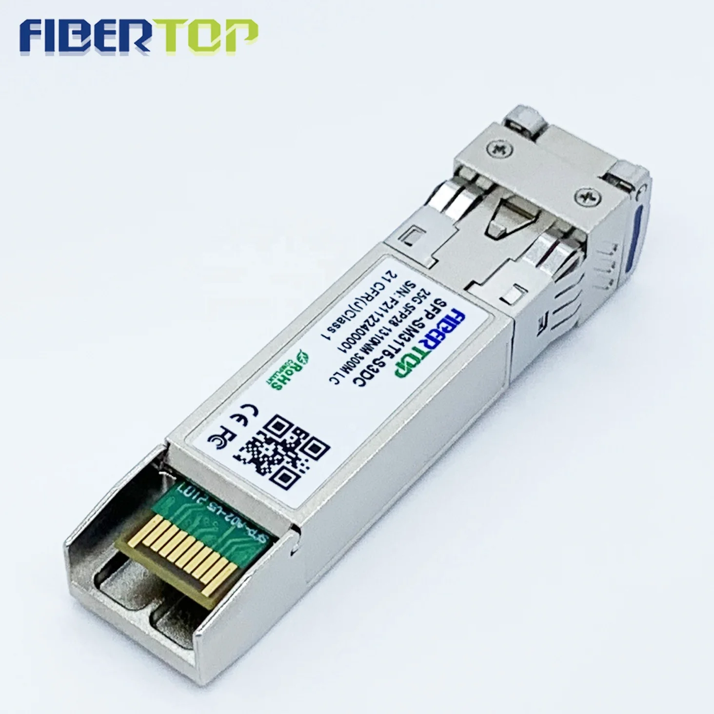 Оптичен радиостанцията Fibertop 25 ГРАМА SFP СТАНОВИЩЕ SFP28 SMF 1310nm 300M модул за 25-гигабитова Ethernet мрежа3