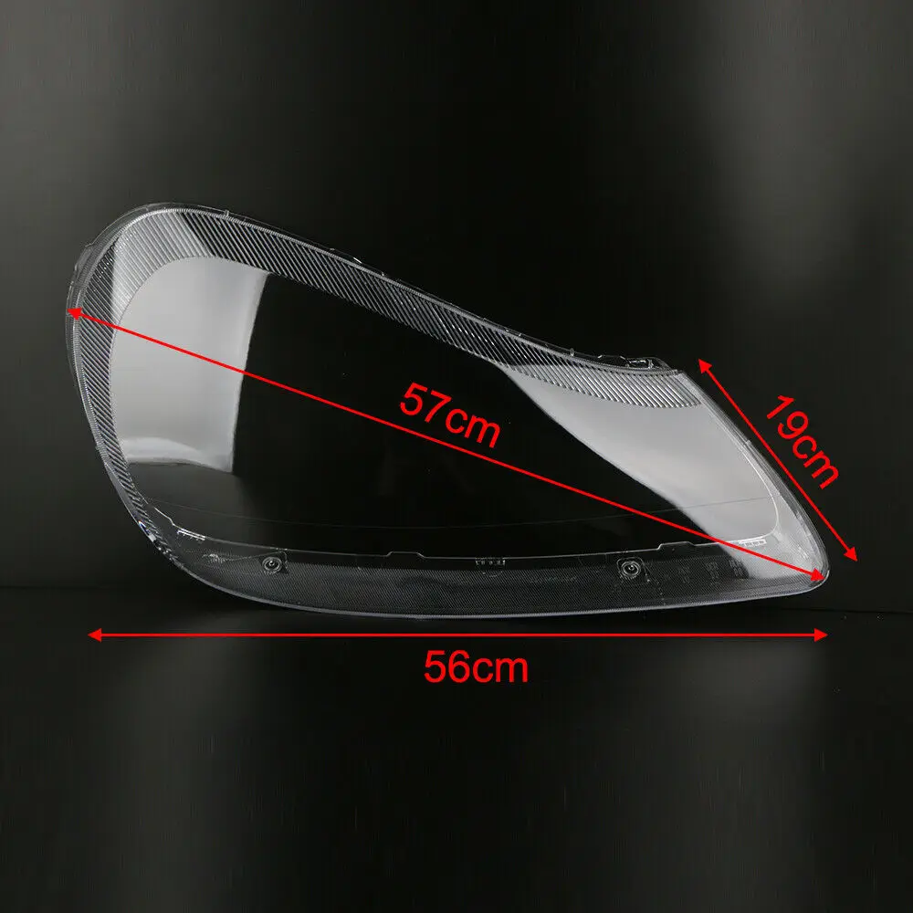 Прозрачен капак на обектива на предната част на дясната фарове на автомобил, работа на смени капака на крушката на светлината за Porsche Cayenne 2008-20103
